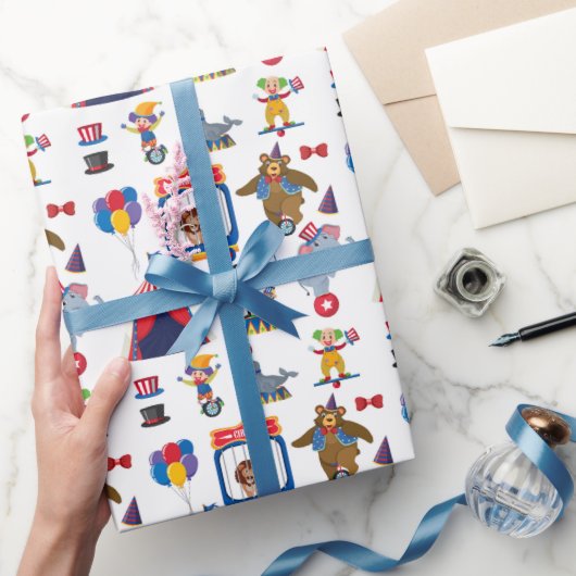 Circus Inpakpapier, Carnaval Geschenkpapier Cadeaupapier (Geschenken)