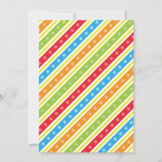 Circus Invitation / Carnival Invitation Kaart (Achterkant)