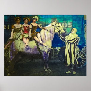  Circus Jack the Clown and Three Queens Poster
