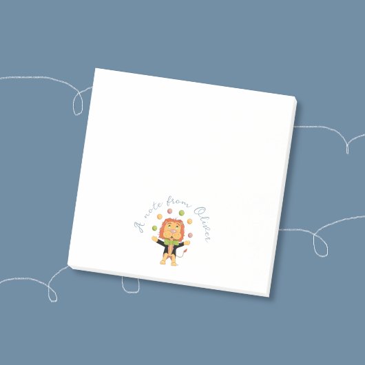 Circus Jonglerende Leeuw Jongere Kleine Post-It No Post-it® Notes
