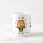 Circus Juggler Lion Kid Mug with Name Koffiemok (Center)