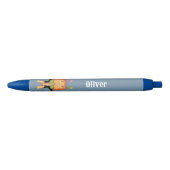 Circus Juggling Lion Blue Kid Personalized Pen (Voorkant)