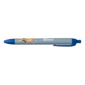 Circus Juggling Lion Blue Kid Personalized Pen (Bodem)