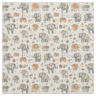 Circus kappers: grillige olifant stof