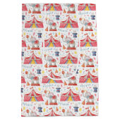Circus Kermis Big Top Inpakpapier Medium Cadeauzakje (Achterkant)