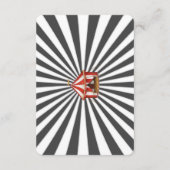 circus kermis boeken voor baby uitnodiging inlegve informatiekaartje (Achterkant)