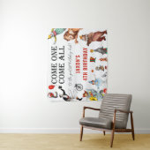 Circus Kermis Festival Verjaardagsfeestje Achtergr Wandkleed (In situ)