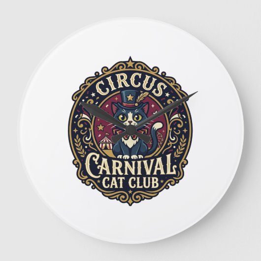 Circus Kermis Kat Kat Vader Cadeau Idee - Circus A Grote Klok (Voorkant)