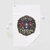 Circus Kermis Kat Katten Vader Cadeau Idee - Circu Golfhanddoek (Insitu)