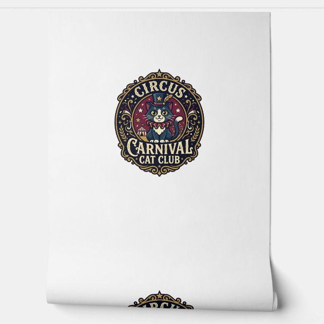 Circus Kermis Kat Kattenvader Cadeau Idee - Circus Behang (Afrollen)