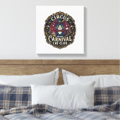 Circus Kermis Kat Kattenvader Cadeau Idee - Circus Canvas Afdruk (Insitu (Slaapkamer))