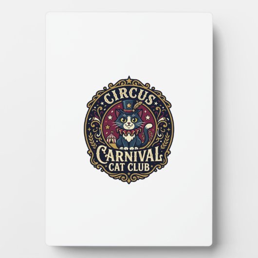 Circus Kermis Kat Kattenvader Cadeau Idee - Circus Fotoplaat (voorkant)