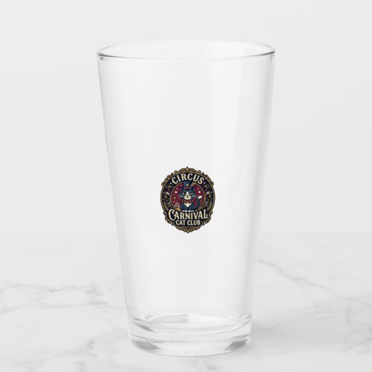 Circus Kermis Kat Kattenvader Cadeau Idee - Circus Glas (Voorkant)