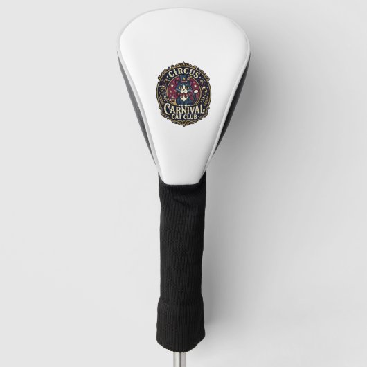 Circus Kermis Kat Kattenvader Cadeau Idee - Circus Golfheadcover (Voorkant)