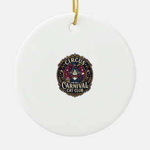 Circus Kermis Kat Kattenvader Cadeau Idee - Circus Keramisch Ornament