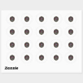 Circus Kermis Kat Kattenvader Cadeau Idee - Circus Ronde Sticker (Vel)