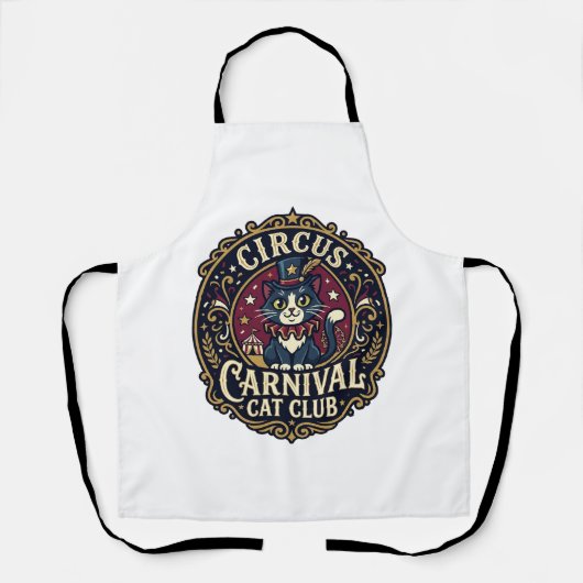 Circus Kermis Kat Kattenvader Cadeau Idee - Circus Schort (Voorkant)