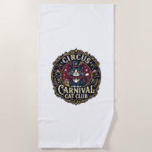 Circus Kermis Kat Kattenvader Cadeau Idee - Circus Strandlaken (Voorkant)