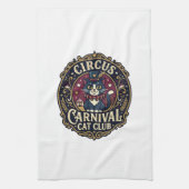 Circus Kermis Kat Kattenvader Cadeau Idee - Circus Theedoek (Verticaal)