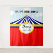 CIRCUS KERMIS VERJAARDAG BACKDROP WANDKLEED (Voorkant)