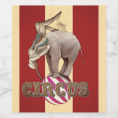 Circus Kermis Wijn Etiket (Enkel label)