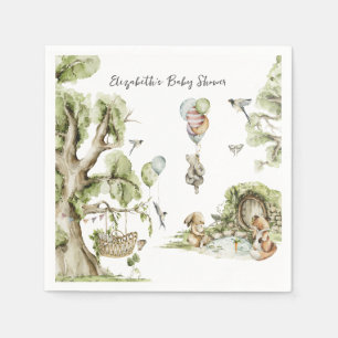 Circus Kermis   Woodland Forest Baby Shower Servet