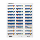 Circus * kies achtergrondkleur etiket (Full Sheet)