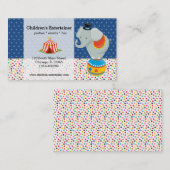 Circus * kies achtergrondkleur visitekaartje (Voorkant / Achterkant)