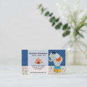 Circus * kies achtergrondkleur visitekaartje (Staand voorkant)