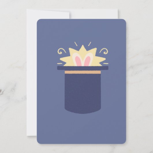 Circus Kinderen Verjaardag Uitnodiging (Achterkant)