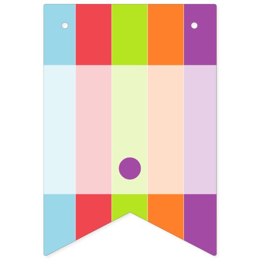  Circus Kleur Verjaardagsfeest Vlaggetjes (Eerste vlag)