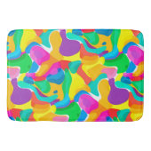 Circus Kleuren Chaos Abstracte kunst Patroon Badma Badmat (Voorkant)