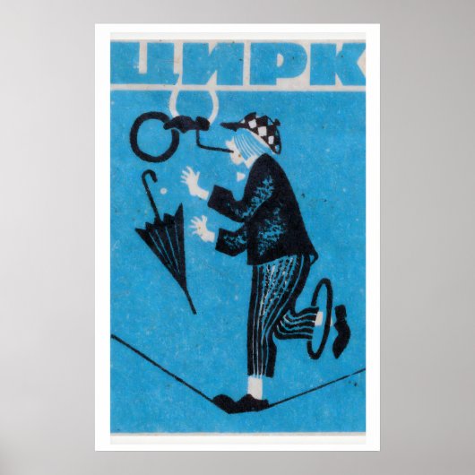 Circus Koorddansen - Matchbox Print - Esthetische  (Voorkant)