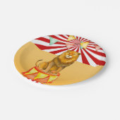 Circus Leeuw Carnaval Baby shower Verjaardagsfeest Papieren Bordje (Gekanteld)