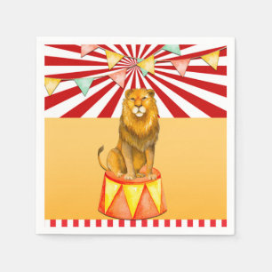 Circus Leeuw Kermis Baby Shower Verjaardagsfeestje Servet