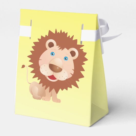 Circus Leeuw Verbazingwekkende Cartoon Fun Loot Bo Bedankdoosjes (Achterkant)