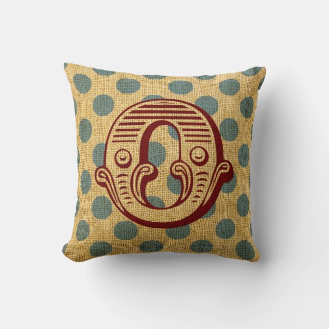  Circus Letter O Kussen (Voorkant)