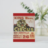 CIRCUS LINE-King Bros. Circus- Briefkaart (Staand voorkant)