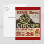 CIRCUS LINE-King Bros. Circus- Briefkaart (Voorkant / Achterkant)