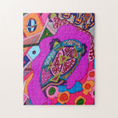 "Circus Lion" Abstract Legpuzzel (Verticaal)