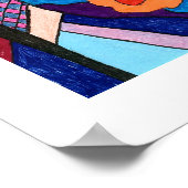 Circus Lion Abstract Poster (Hoek)