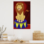 Circus Lion Poster Print (Keuken)