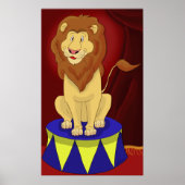 Circus Lion Poster Print (Voorkant)