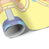 Circus Lion springt door een hoop Cadeaupapier (Rol Hoek)