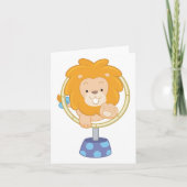 Circus Lion springt door een hoop Kaart (Voorkant)