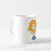 Circus Lion springt door een hoop Koffiemok (Voorkant links)