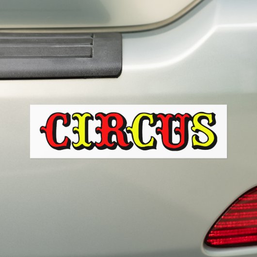 CIRCUS LOGO 2 BUMPERSTICKER (Op auto)