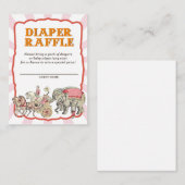 Circus Luier Raffle Tickets Informatiekaartje (Voorkant / Achterkant)