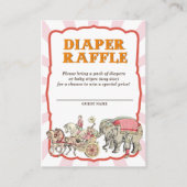  Circus Luier Raffle Tickets Informatiekaartje (Voorkant)