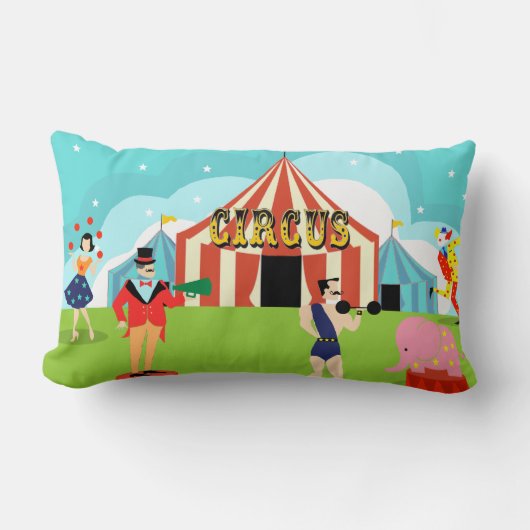  Circus Lumbar Pillow Kussen (Voorkant)
